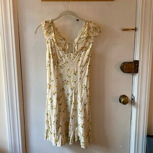 Free People Floral Cream Dress